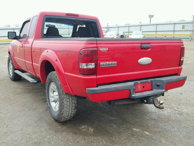 1FTYR14U18PB05418 - 2008 FORD RANGER SUP RED photo 3