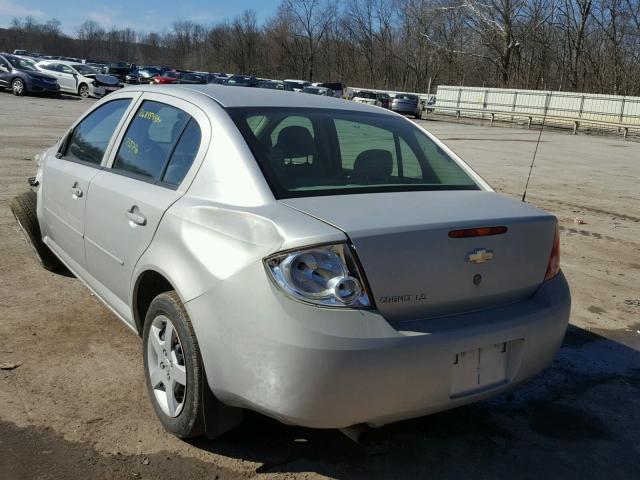 1G1AK58F987231334 - 2008 CHEVROLET COBALT LS SILVER photo 3