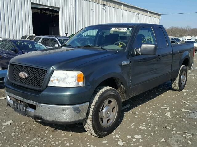 1FTRX14W36KB90560 - 2006 FORD F150 GREEN photo 2