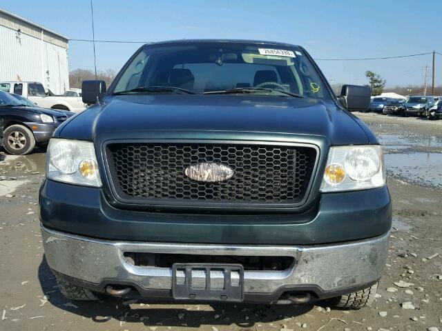 1FTRX14W36KB90560 - 2006 FORD F150 GREEN photo 9