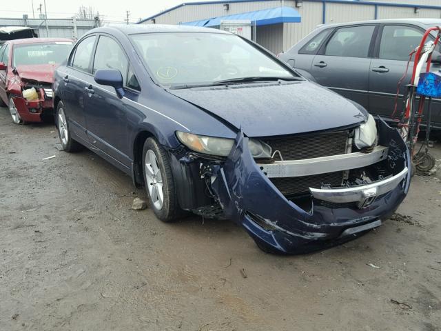 2HGFA16649H525873 - 2009 HONDA CIVIC BLUE photo 1