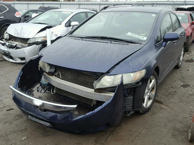 2HGFA16649H525873 - 2009 HONDA CIVIC BLUE photo 2