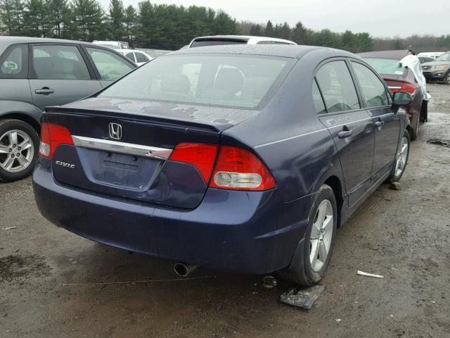 2HGFA16649H525873 - 2009 HONDA CIVIC BLUE photo 4