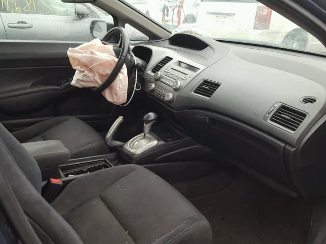 2HGFA16649H525873 - 2009 HONDA CIVIC BLUE photo 5