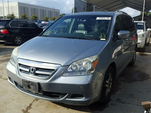 5FNRL386X6B085707 - 2006 HONDA ODYSSEY EX GRAY photo 2