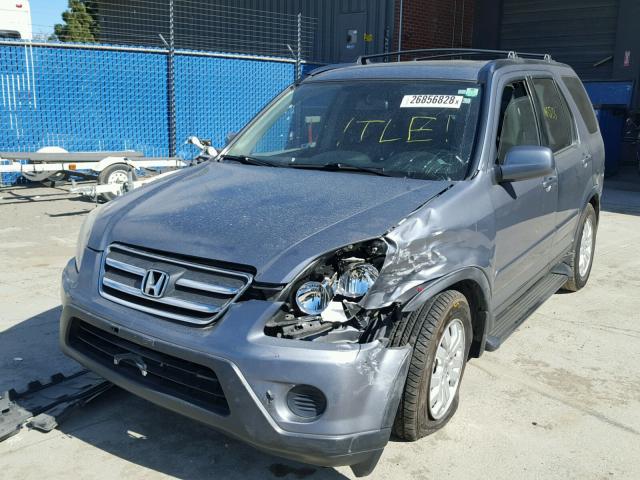 JHLRD78906C018953 - 2006 HONDA CR-V SE GRAY photo 2