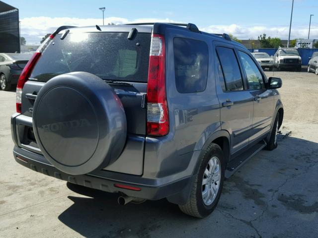 JHLRD78906C018953 - 2006 HONDA CR-V SE GRAY photo 4