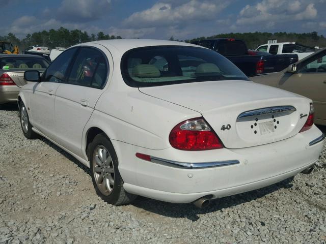 SAJDA01P61GM02416 - 2001 JAGUAR S-TYPE WHITE photo 3