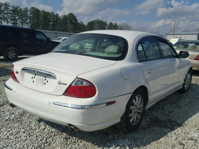 SAJDA01P61GM02416 - 2001 JAGUAR S-TYPE WHITE photo 4