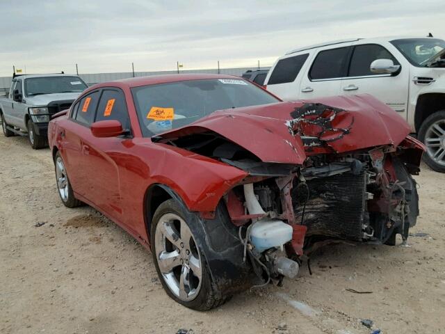 2B3CL3CG8BH502821 - 2011 DODGE CHARGER RED photo 1
