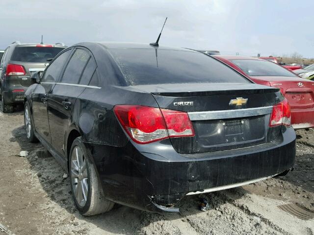 1G1PG5S93B7164736 - 2011 CHEVROLET CRUZE LT BLACK photo 3