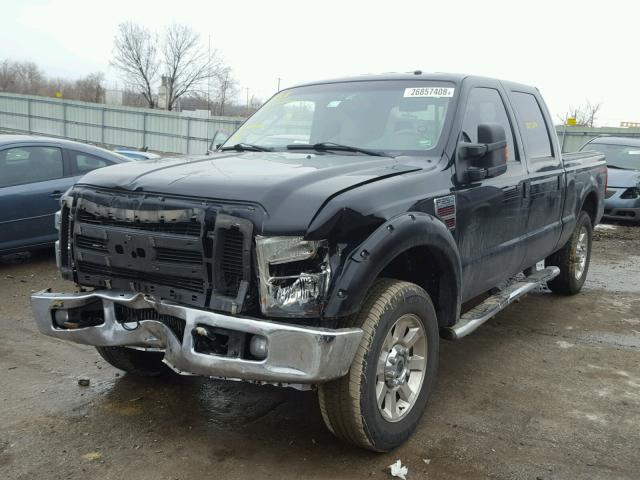 1FTSW21R58EA37589 - 2008 FORD F250 SUPER BLACK photo 2