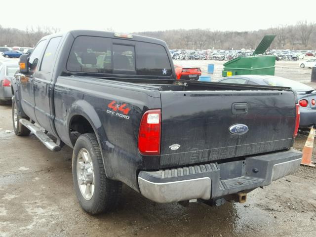 1FTSW21R58EA37589 - 2008 FORD F250 SUPER BLACK photo 3