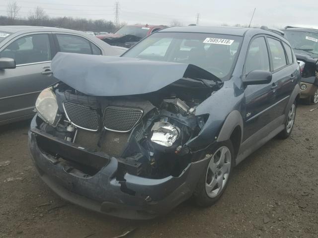 5Y2SL65886Z432521 - 2006 PONTIAC VIBE BLUE photo 2