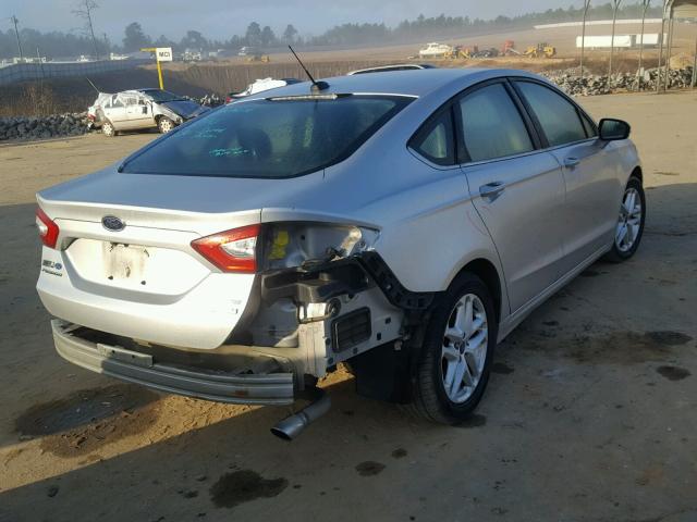 3FA6P0HR6DR246524 - 2013 FORD FUSION SE SILVER photo 4