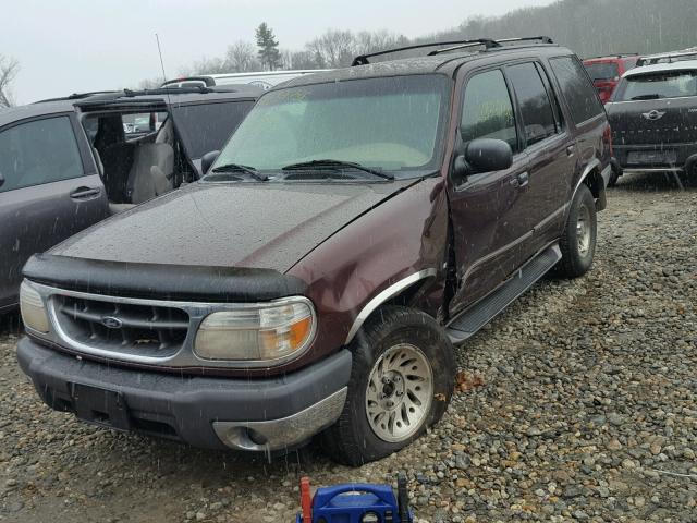 1FMZU83P81UB25059 - 2001 FORD EXPLORER X MAROON photo 2