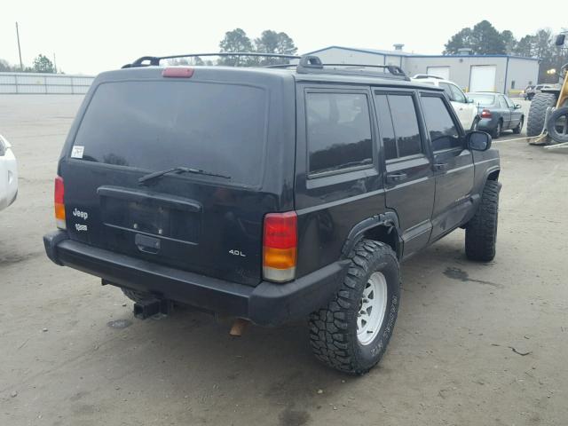 1J4FT68S9XL612307 - 1999 JEEP CHEROKEE S BLACK photo 4