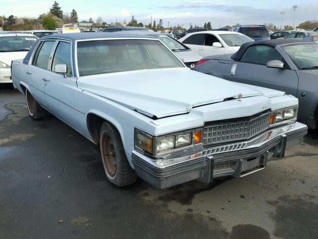 6D69S8Q121650 - 1977 CADILLAC DEVILLE BLUE photo 1