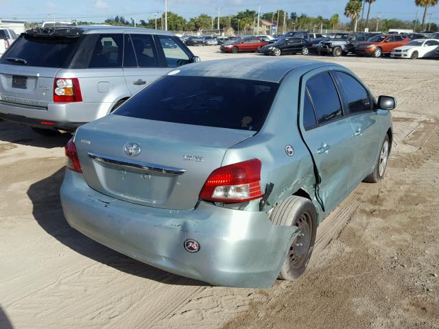 JTDBT903491351306 - 2009 TOYOTA YARIS GREEN photo 4