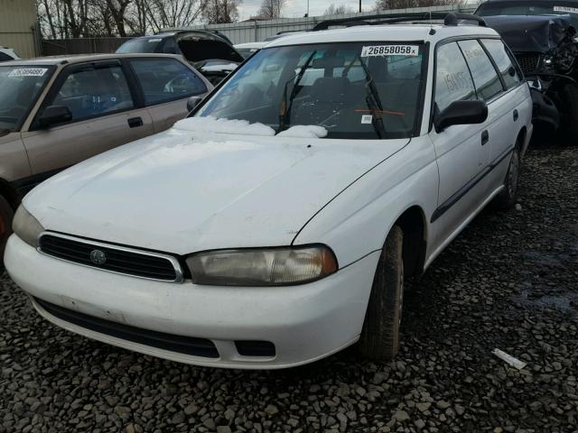 4S3BK4356V7314705 - 1997 SUBARU LEGACY L WHITE photo 2