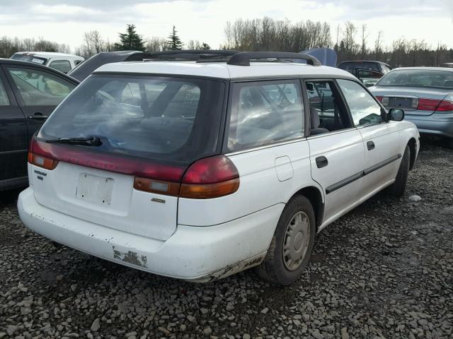 4S3BK4356V7314705 - 1997 SUBARU LEGACY L WHITE photo 4