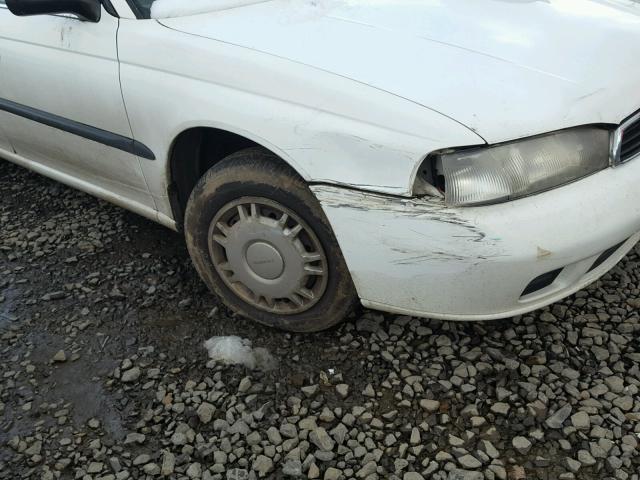 4S3BK4356V7314705 - 1997 SUBARU LEGACY L WHITE photo 9