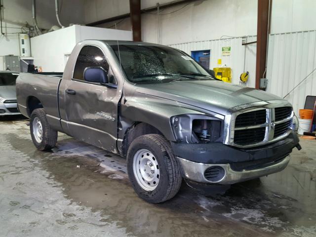 1D7HA16N06J136937 - 2006 DODGE RAM 1500 S GRAY photo 1