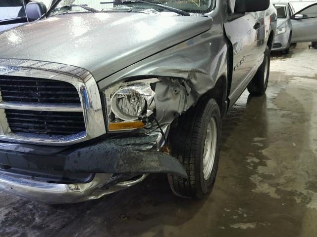 1D7HA16N06J136937 - 2006 DODGE RAM 1500 S GRAY photo 9