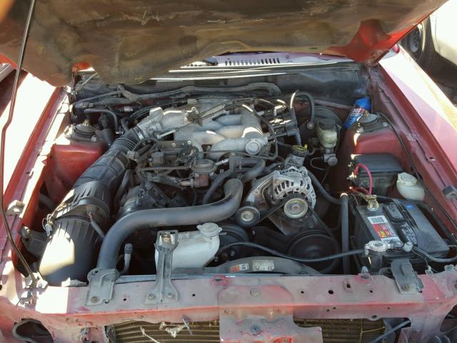 1FAFP44604F188801 - 2004 FORD MUSTANG RED photo 7