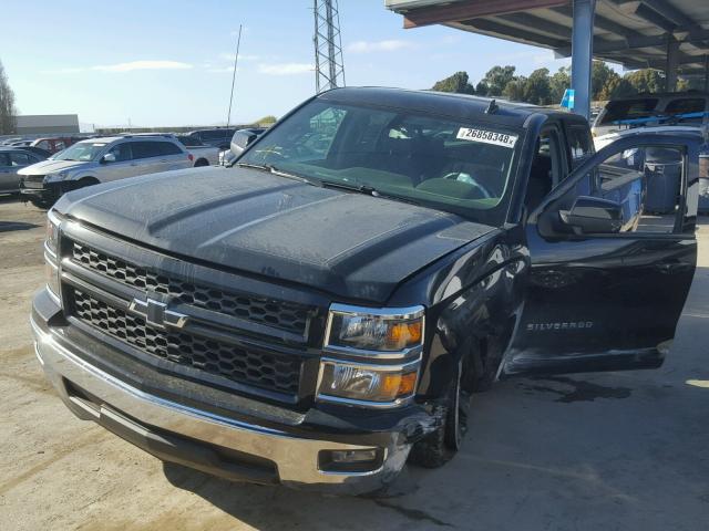 1GCRCREC8EZ349027 - 2014 CHEVROLET SILVERADO BLACK photo 2