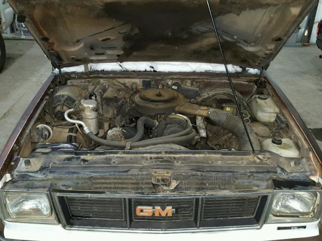 1GTCT14R6G8522341 - 1986 GMC S TRUCK S1 TWO TONE photo 7