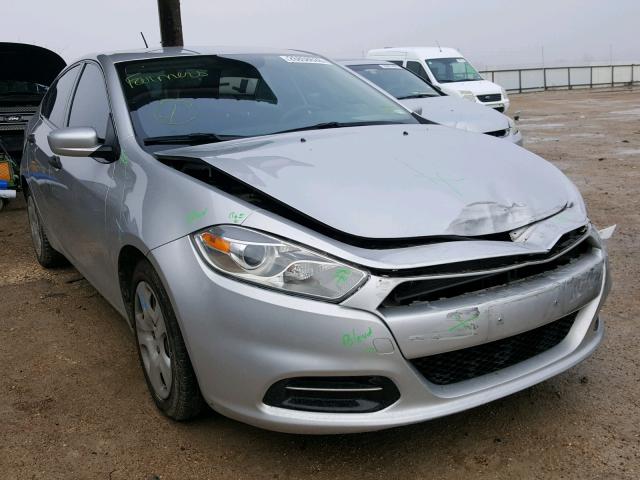 1C3CDFAA0DD141892 - 2013 DODGE DART SE SILVER photo 1