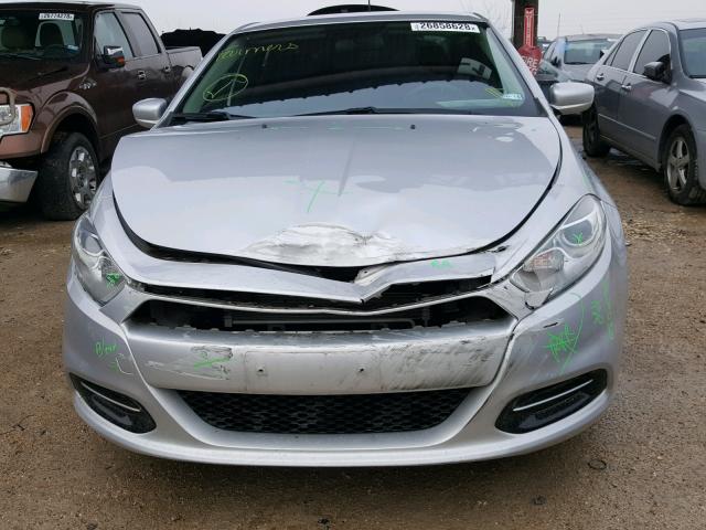 1C3CDFAA0DD141892 - 2013 DODGE DART SE SILVER photo 9