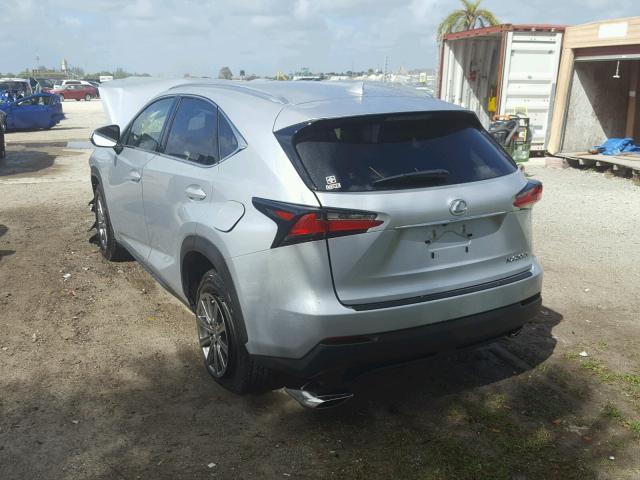 JTJYARBZ4H2073546 - 2017 LEXUS NX 200T SILVER photo 3