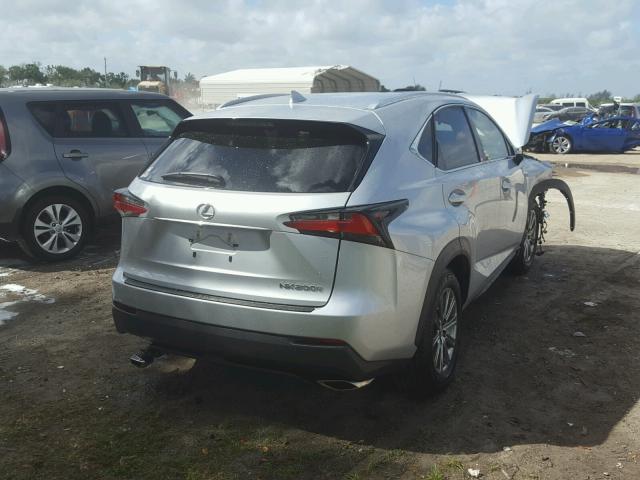 JTJYARBZ4H2073546 - 2017 LEXUS NX 200T SILVER photo 4