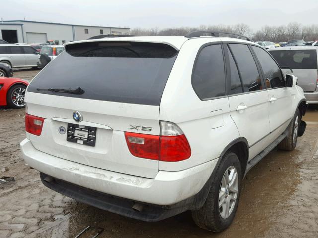 5UXFA13574LU23701 - 2004 BMW X5 3.0I WHITE photo 3