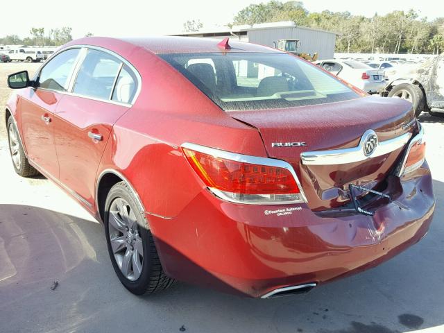 1G4GE5ED5BF249057 - 2011 BUICK LACROSSE C RED photo 3