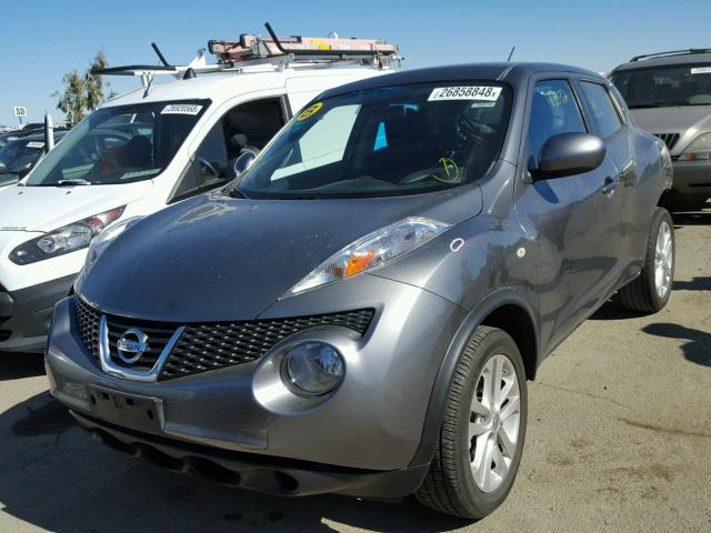 JN8AF5MR6ET355175 - 2014 NISSAN JUKE S GRAY photo 2