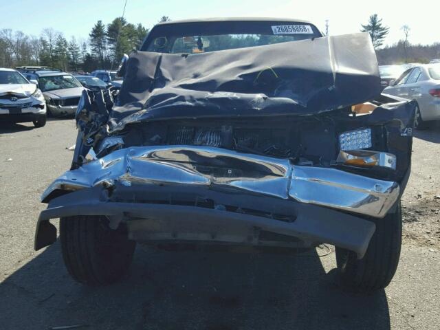 1B7GG26Y1MS272621 - 1991 DODGE DAKOTA BLACK photo 9