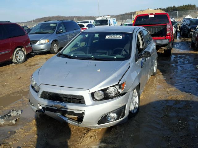 1G1JC5SH5D4120685 - 2013 CHEVROLET SONIC LT SILVER photo 2