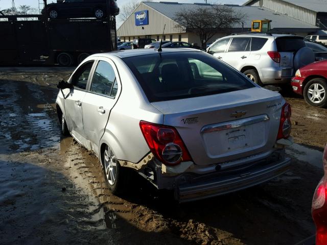 1G1JC5SH5D4120685 - 2013 CHEVROLET SONIC LT SILVER photo 3