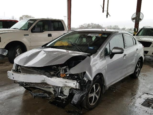 19XFB2F76FE022508 - 2015 HONDA CIVIC SE SILVER photo 2