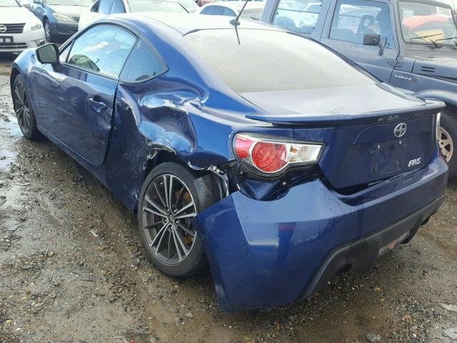JF1ZNAA16D1721872 - 2013 TOYOTA SCION FR-S ლურჯი ფოტო 3