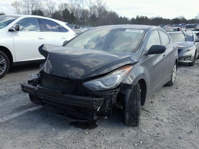 5NPDH4AEXBH048722 - 2011 HYUNDAI ELANTRA GL GRAY photo 2