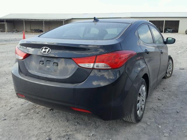 5NPDH4AEXBH048722 - 2011 HYUNDAI ELANTRA GL GRAY photo 4