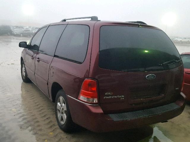 2FMZA52276BA42684 - 2006 FORD FREESTAR S RED photo 3