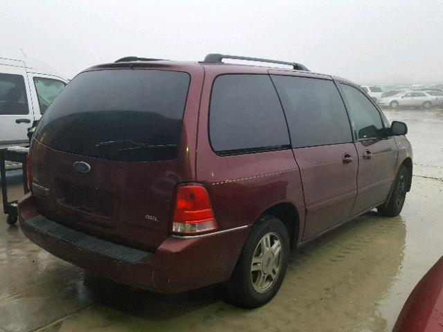 2FMZA52276BA42684 - 2006 FORD FREESTAR S RED photo 4