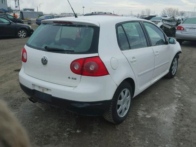 WVWCA71K39W146258 - 2009 VOLKSWAGEN RABBIT WHITE photo 4