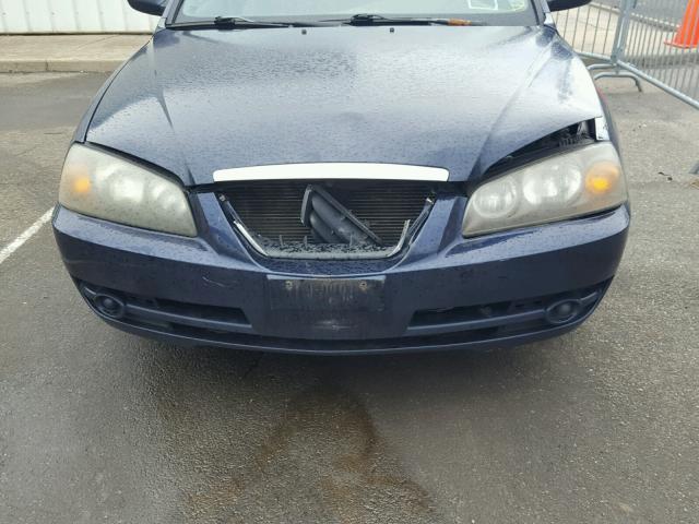 KMHDN46D84U822964 - 2004 HYUNDAI ELANTRA GL BLUE photo 7