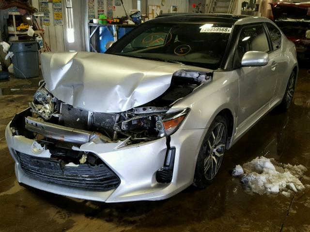 JTKJF5C76E3080234 - 2014 TOYOTA SCION TC 灰色 照片 2